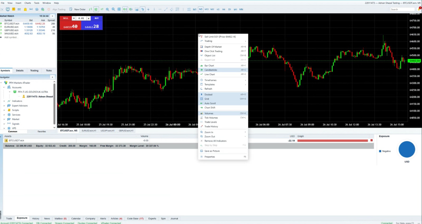 Eleven Tech desktop trading terminal